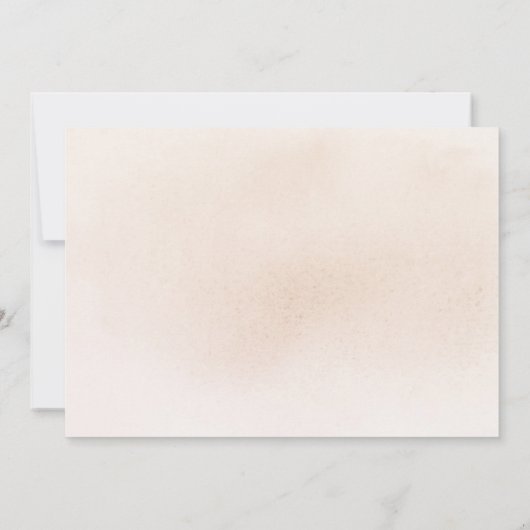 Invitation Fleurs pastel douces et Fête des mariées en laiton (Dos)