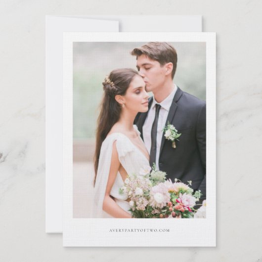 Invitation Fleurs Pastel en Blush et Peach Enregistrer la dat (Dos)