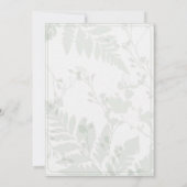 Invitation Fleurs pastel Impression Florale Bébé en Fleur (Dos)