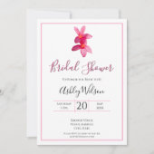 Invitation Fleurs Plumeria rose, Mariage moderne, Mariage (Devant)