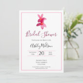 Invitation Fleurs Plumeria rose, Mariage moderne, Mariage (Debout devant)