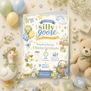 Invitation fleurs pour Baby Shower Genre Neutre Si