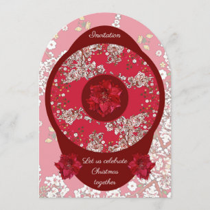 Invitation Fleurs pour Noël