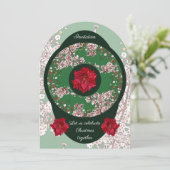 Invitation Fleurs pour Noël (Debout devant)
