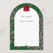 Invitation Fleurs pour Noël (Dos)