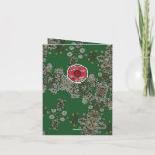 Invitation Fleurs pour Noël (Dos)