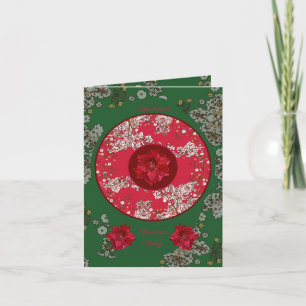 Invitation Fleurs pour Noël