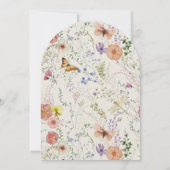 Invitation Fleurs Pressées Wild & Onederful 1er anniversaire (Dos)