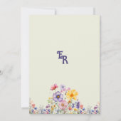 Invitation Fleurs printanières de tonneau de whisky en bois r (Dos)