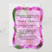 Invitation Fleurs Rhododendron rose 90e anniversaire (Devant)