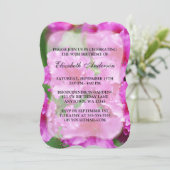 Invitation Fleurs Rhododendron rose 90e anniversaire (Debout devant)