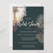 Invitation Fleurs romantiques Floral Élégante Fête des mariée (Devant)