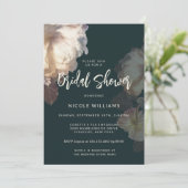 Invitation Fleurs romantiques Floral Élégante Fête des mariée (Debout devant)