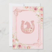 Invitation Fleurs rose vif Douche mexicaine Fiesta Couples (Dos)