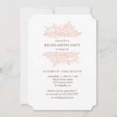 Invitation Fleurs roses. Bachelorte florale (Devant)