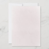 Invitation fleurs roses croix Confirmation (Dos)