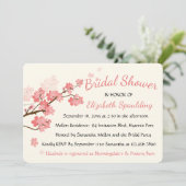 Invitation Fleurs roses de cerisiers floraux de la Fête de l' (Debout devant)