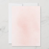 Invitation Fleurs roses douces Élégant Baby shower Boho Girl (Dos)