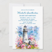 Invitation Fleurs roses du phare 100e anniversaire (Devant)
