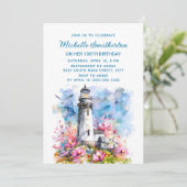Invitation Fleurs roses du phare 100e anniversaire (Debout devant)