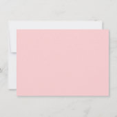 Invitation Fleurs roses en or Blush Détails de la réception d (Dos)