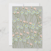 Invitation Fleurs Roses Et Blanches Anniversaire (Dos)