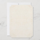 Invitation Fleurs roses et bleues Mariage élégant et fantaisi (Dos)