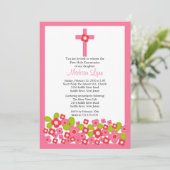 Invitation Fleurs roses et communion sacrée (Debout devant)