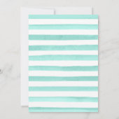 Invitation Fleurs roses et de menthe Mariage de couronne (Dos)