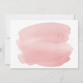 Invitation Fleurs roses Gold Parties scintillant 18e fête d'a (Dos)