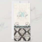 Invitation Fleurs Roses & Lys calla Photo de mariage (Devant)