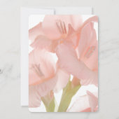 Invitation Fleurs roses Pêche Fête des Mères Brunch Invitatio (Dos)