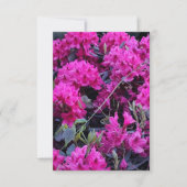 Invitation Fleurs roses Rhododendron (Devant)