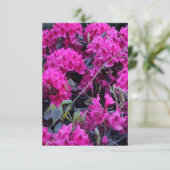Invitation Fleurs roses Rhododendron (Debout devant)