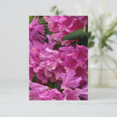 Invitation Fleurs roses Rhododendron (Debout devant)