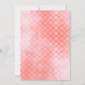 Invitation Fleurs roses rousses d'anniversaire géométriques (Dos)