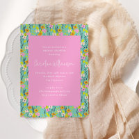 Fleurs roses vintages à la menthe Fête des mariées