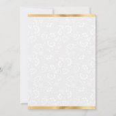 Invitation Fleurs rouges et orange de automne Wreath Annivers (Dos)