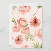 Invitation Fleurs rougissantes Anniversaire de Bash (Dos)