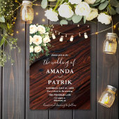 Invitation Fleurs Rustiques Boho Chic Style Mariage