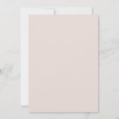 Invitation Fleurs rustiques chic Nœud rose Fête de mariage (Dos)
