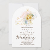 Invitation Fleurs rustiques classiques Mariage moderne (Devant)