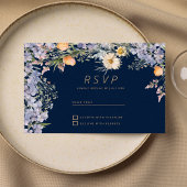 Invitation Fleurs rustiques fleurs sauvages RSVP