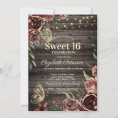 Invitation Fleurs rustiques Parties scintillant Bitterflies B (Devant)