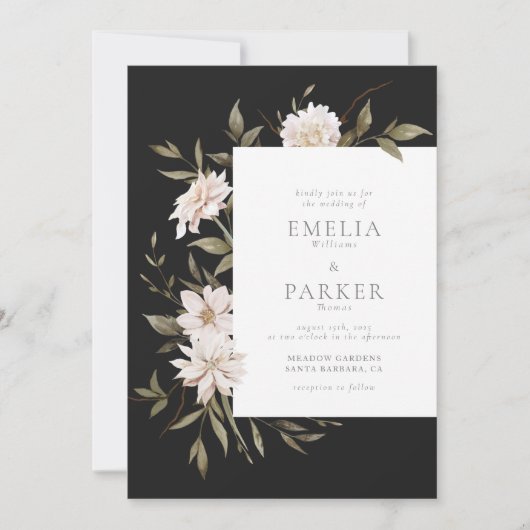 Invitation Fleurs Sauvages (Devant)