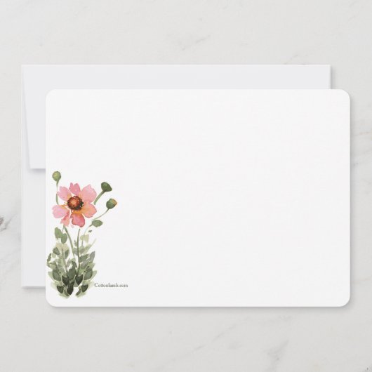 Invitation Fleurs Sauvages (Dos)