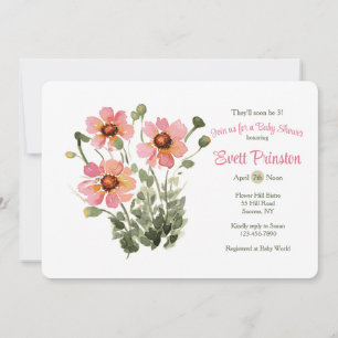 Invitation Fleurs sauvages