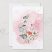 Invitation Fleurs sauvages aquarelle mariage invite (Dos)