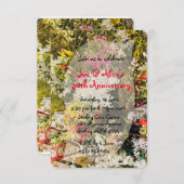 Invitation Fleurs sauvages autochtones australiens (Devant / Derrière)