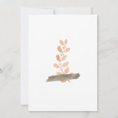 Invitation Fleurs sauvages Boho Baby Elephant Baby shower (Dos)